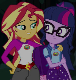 Sci twi and sunset shimmer by trainsandmarvelfan10 on DeviantArt