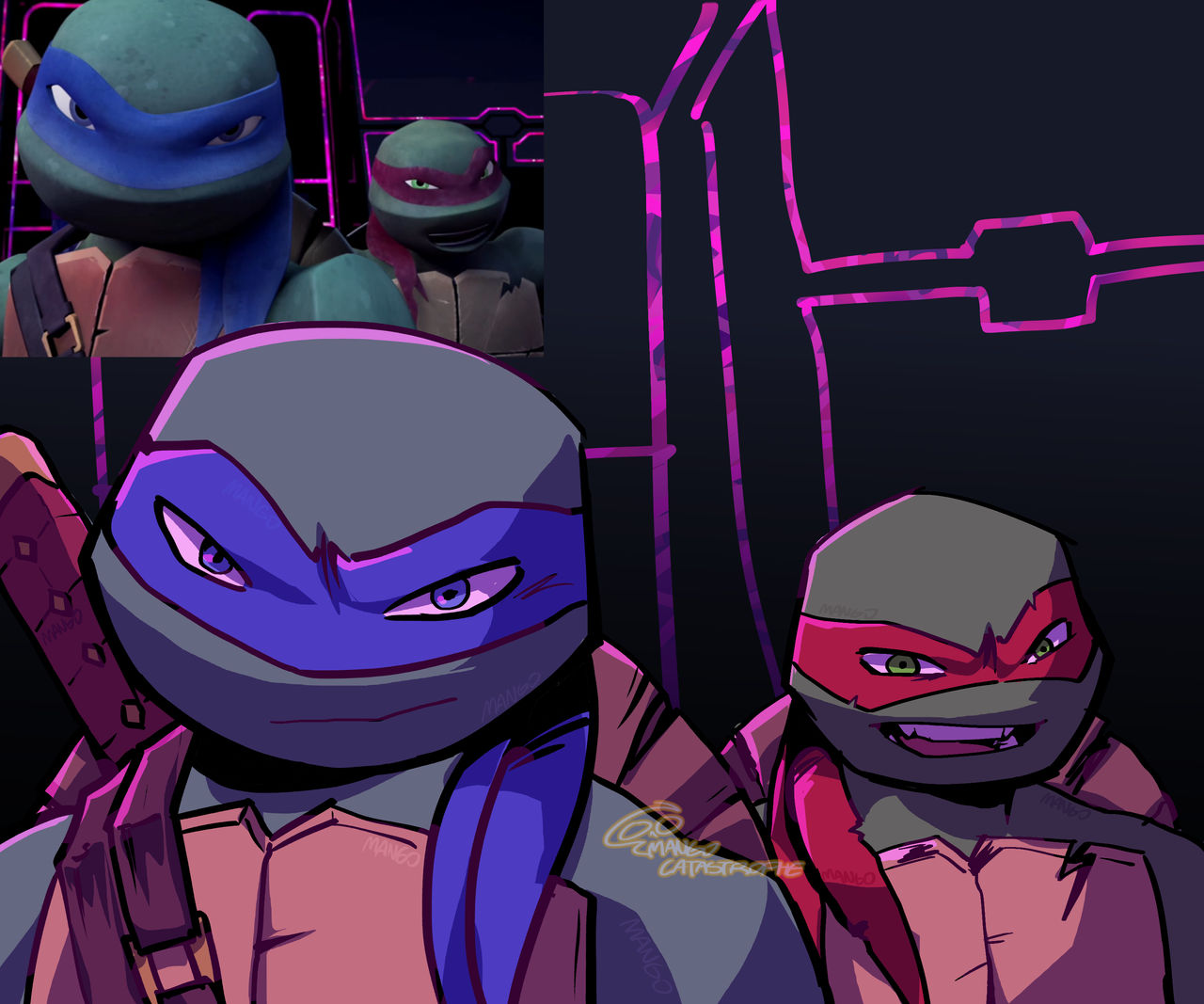 2012 Humanoid Raph Raph and Leo 2012 redraw by imuyanMANGOCAT on DeviantArt