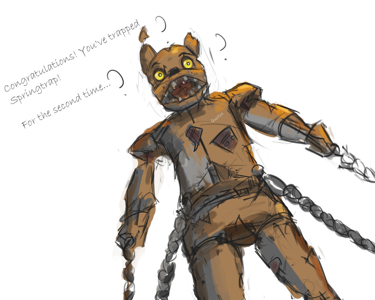 Congratulations! You've trapped Springtrap! by Grafelem on DeviantArt