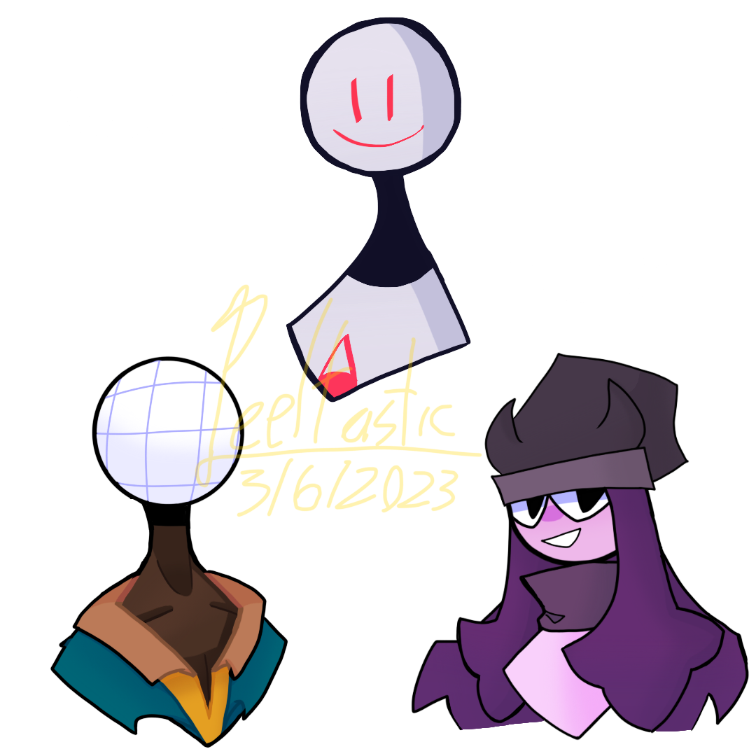 I drew 3 cool looking characters by Peeltastic on DeviantArt
