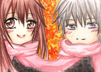 Vampire Knight Kakao Card Yuki and Zero