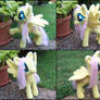 12 Inch Needle Felted Posable Fluttershy Plush