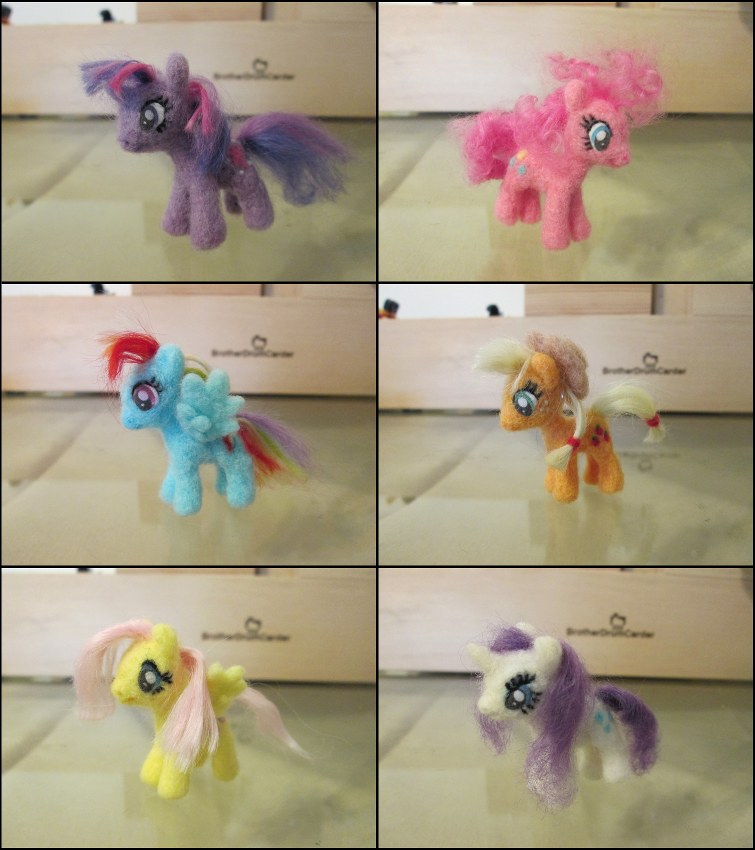 Needle felted Mane Six