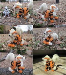 Posable Needle Felted Arcanine