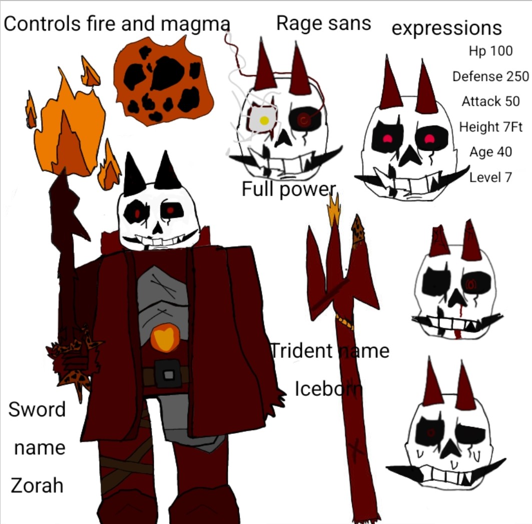 Rage!Sans Undertale Safeguarded by RagesansNow on DeviantArt