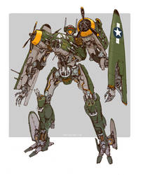Transformers - Jetfire B25 Bomber