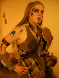 Etain Celtic Warrior Cosplay Stock Side-On