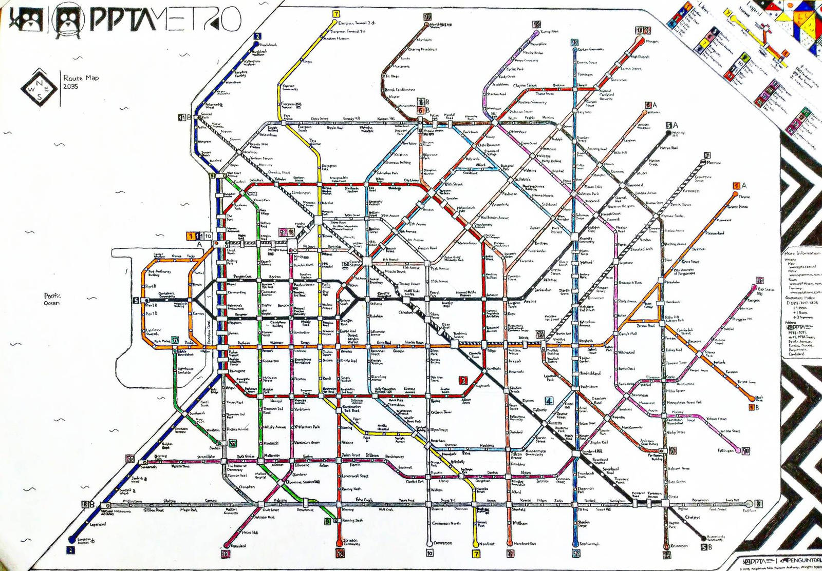 The PPTAMetro route map by metropenguin0917 on DeviantArt