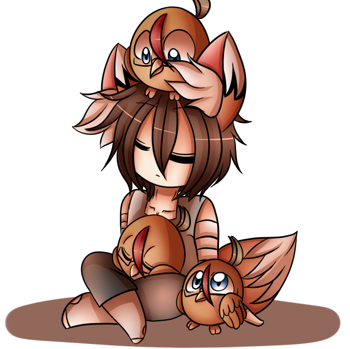 Chibi Vendrex with Freaky owls