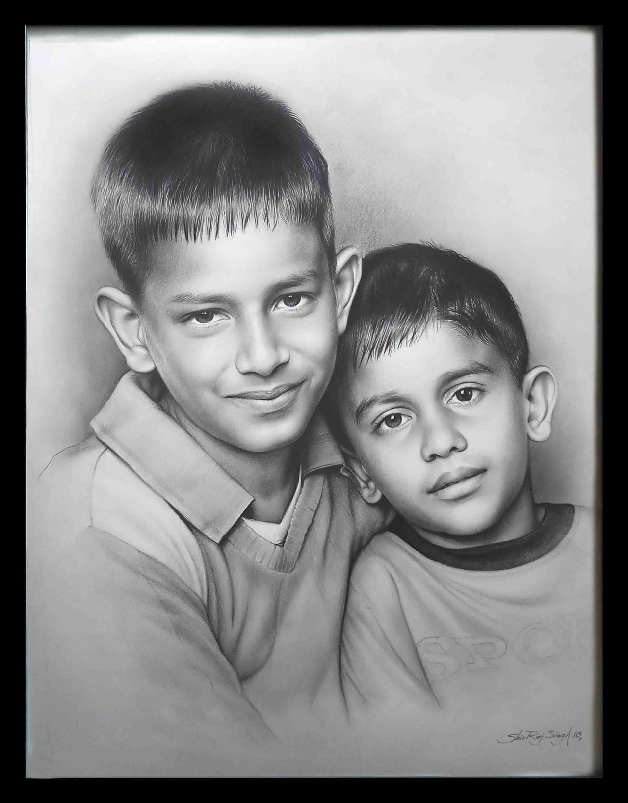 Brother Drawable Pencil Sketch Brother's by shivasha on DeviantArt