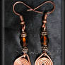 copper wire earrings