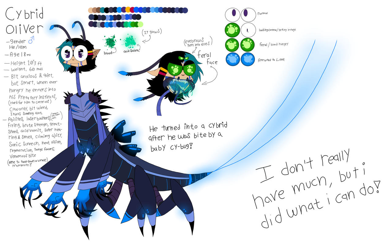 My cy-bug hybrid OC! by KuwoShiZilla on DeviantArt