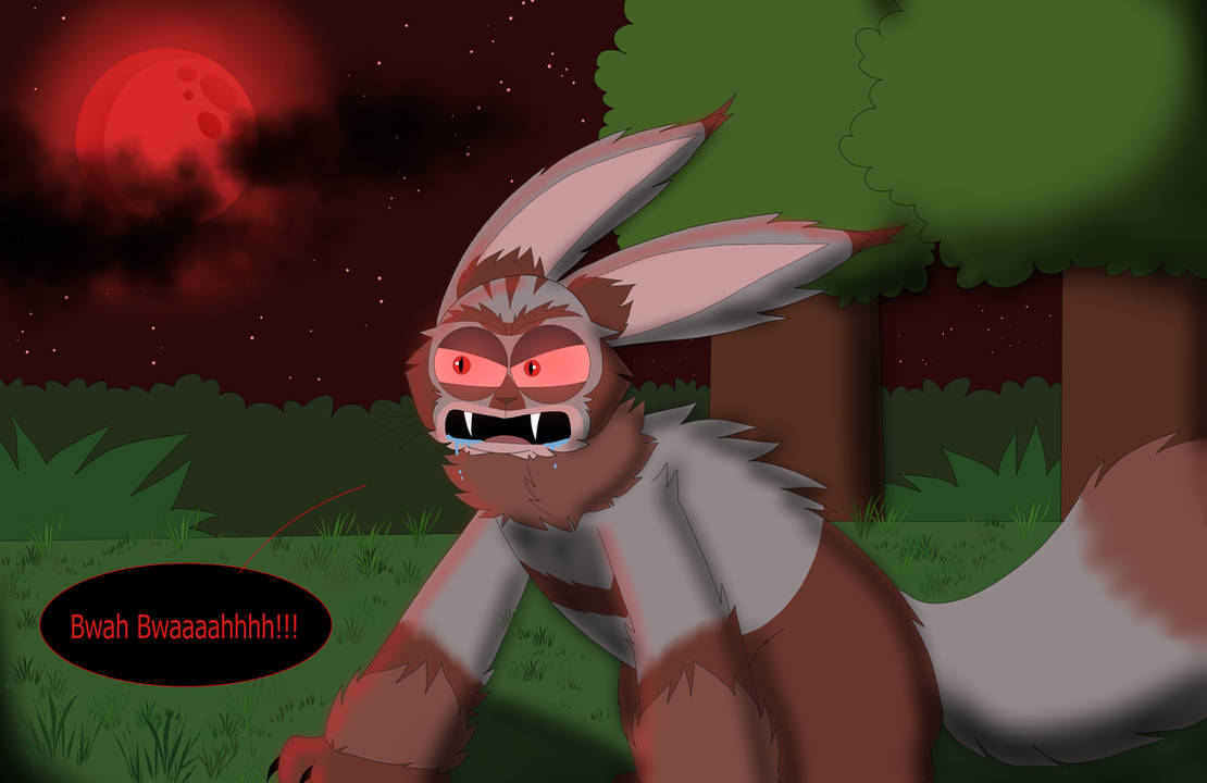 Blood moon werewolf rabbid! (Request) by KuwoShiZilla on DeviantArt