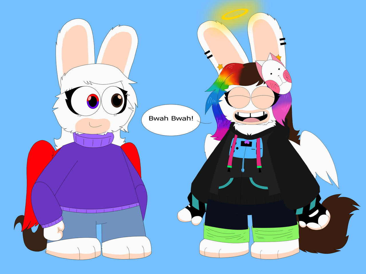 Me and Ced145 as rabbids! by KuwoShiZilla on DeviantArt