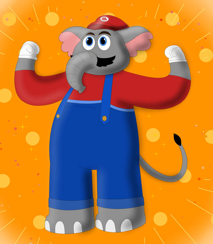 Elefante Rosa Mario Elephant mario! (Fanart) by KuwoShiZilla on DeviantArt