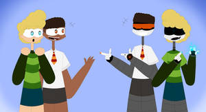 George and Harold meet their worker drone selves!
