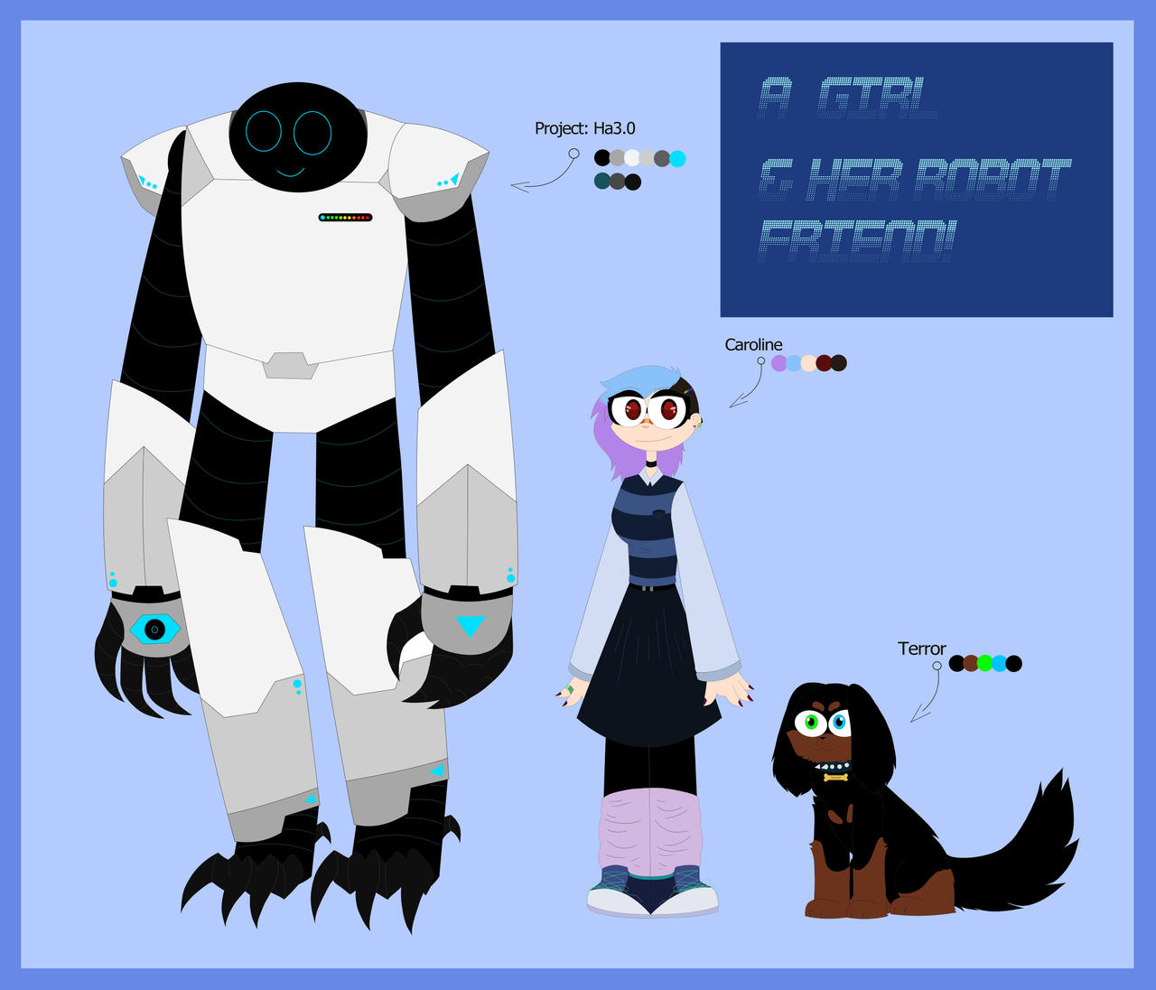 Assistant Oc A girl and her robot friend! (Original OCs) by KuwoShiZilla on DeviantArt