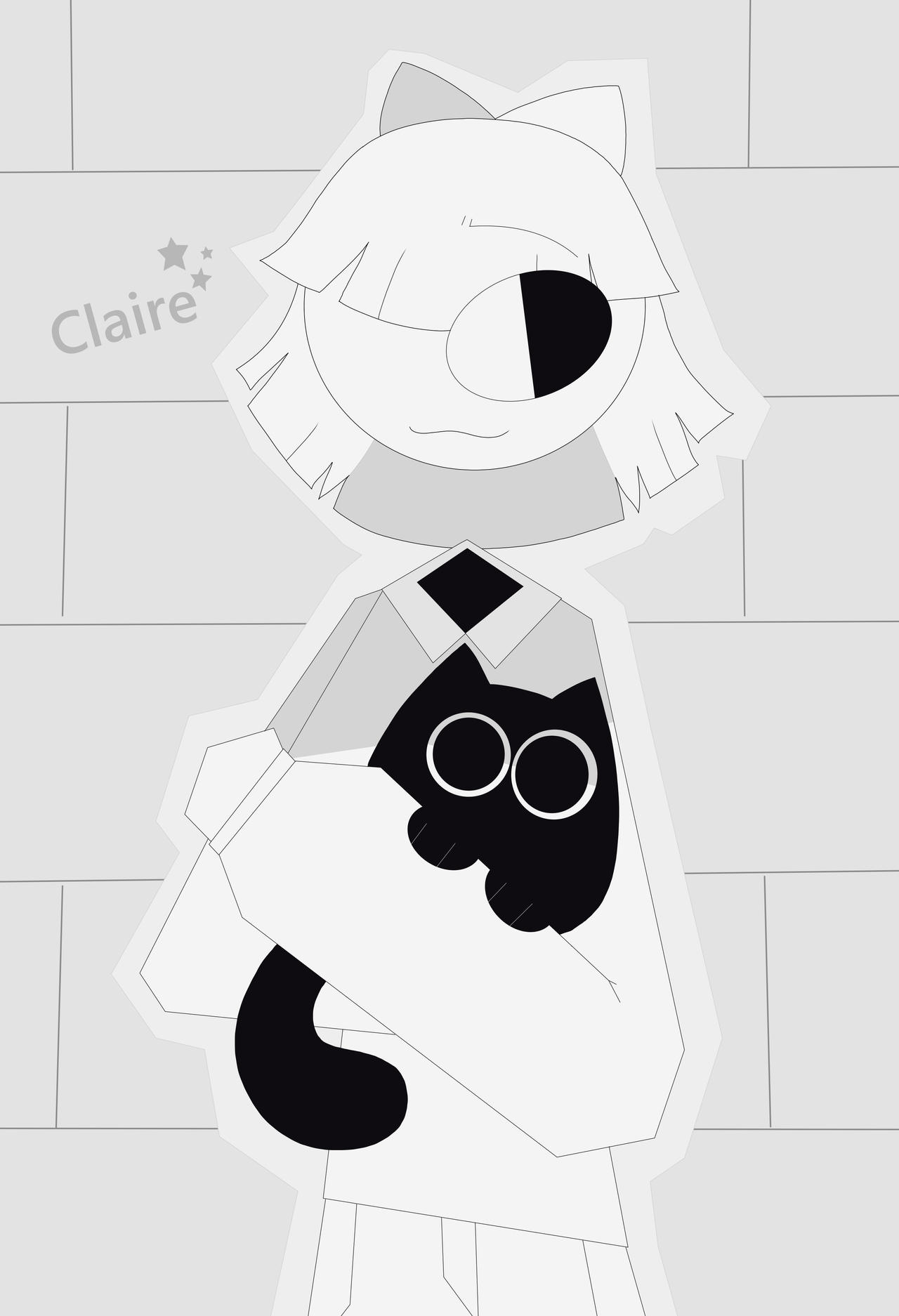 Fundamental Paper Education Claire! (fanart) by KuwoShiZilla on DeviantArt