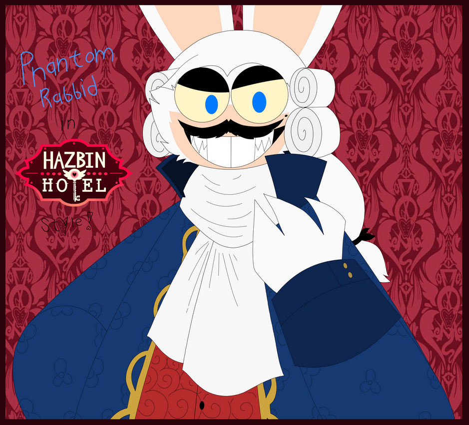 Phantom rabbid in Hazbin hotel Style! by KuwoShiZilla on DeviantArt