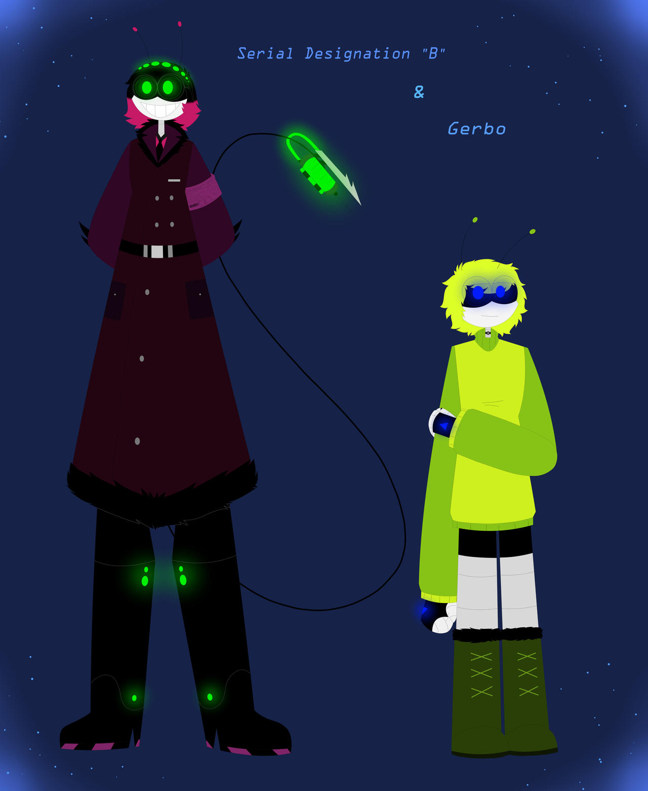 Aaron Gerbo Bugbo and Gerbo as muder drone characters! by KuwoShiZilla on DeviantArt