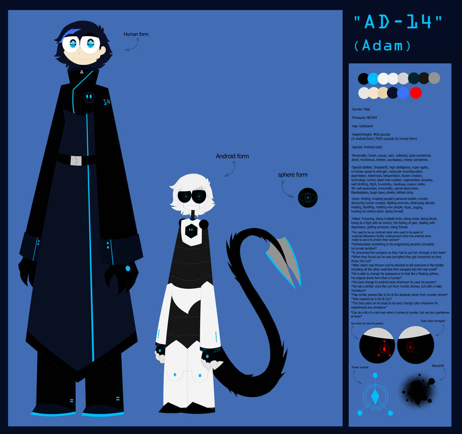 Adam the sentient android (New OC) by KuwoShiZilla on DeviantArt