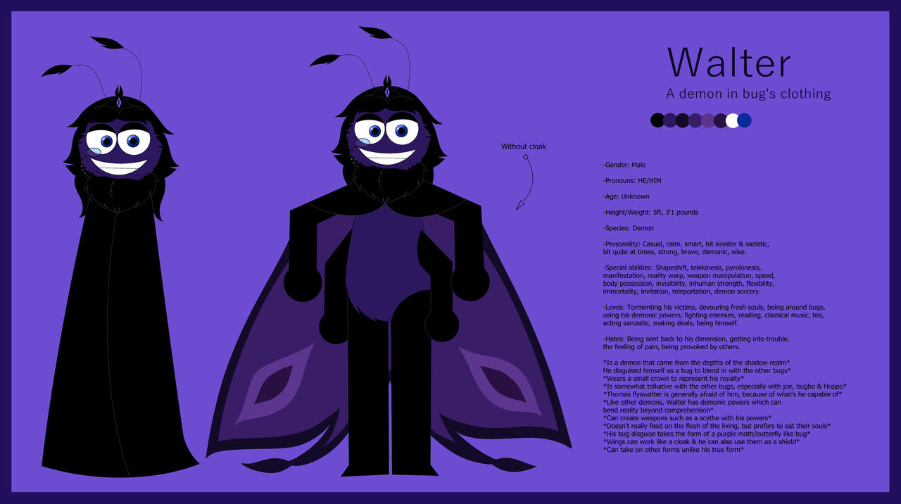 Bug Oc Walter a demon in bug's clothing (New Bugbo OC) by KuwoShiZilla on ...