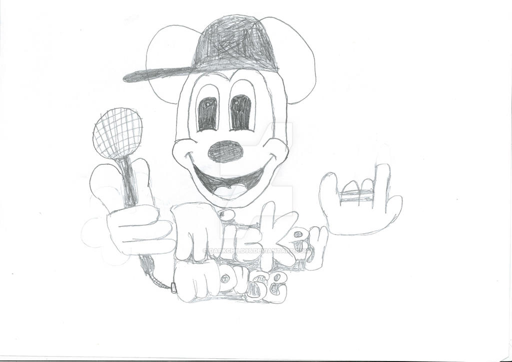 Mickey Mouse Rapper Drawing Mickey Rapper Mouz by Darkchild95 on DeviantArt