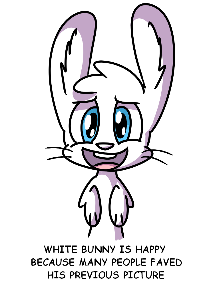 Happy Bunny White