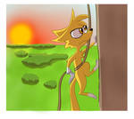 adventurer fox is climbing by Eluthar