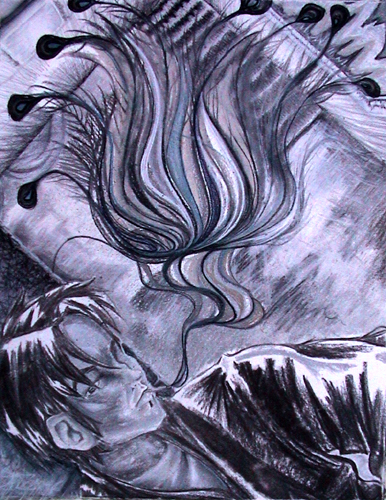 peacock smoke thing by emi-chan