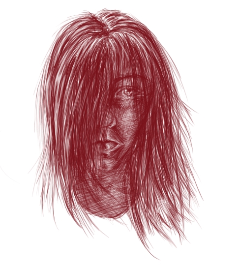 a human face by emi-chan