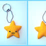 Star plush keychain