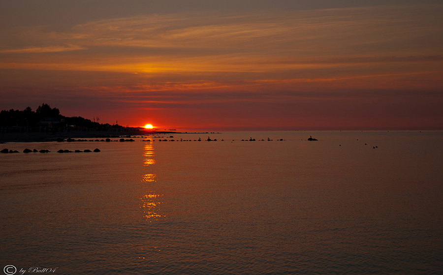 Sunrise mirror at Groemitz