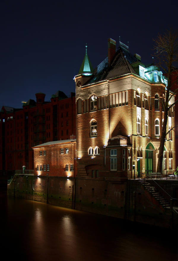 Warehouse District at  Night