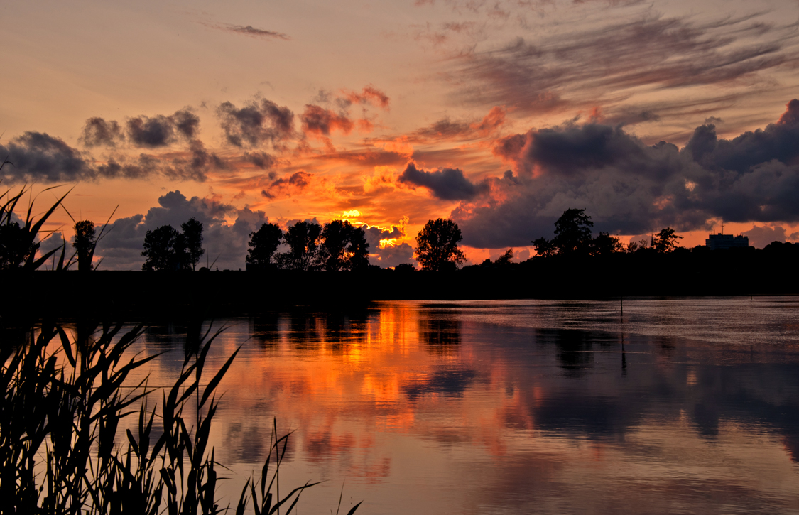 Sunset golden moment