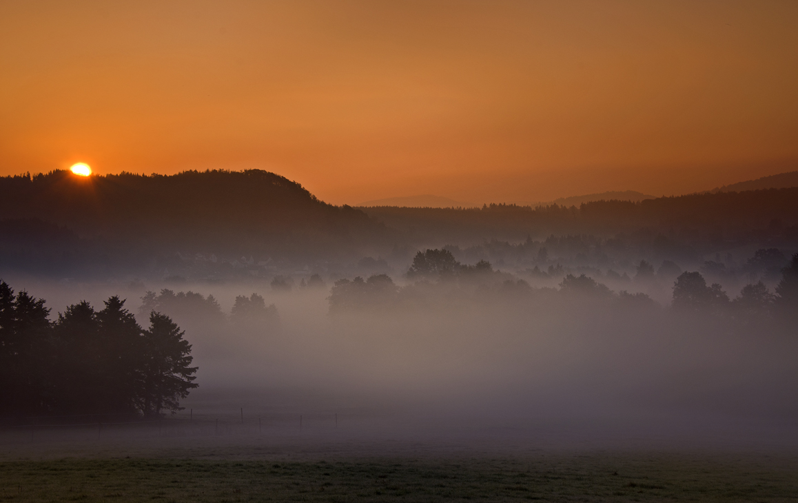 Sunrise over the mountains