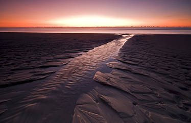 Long Exposure Sunset North Sea