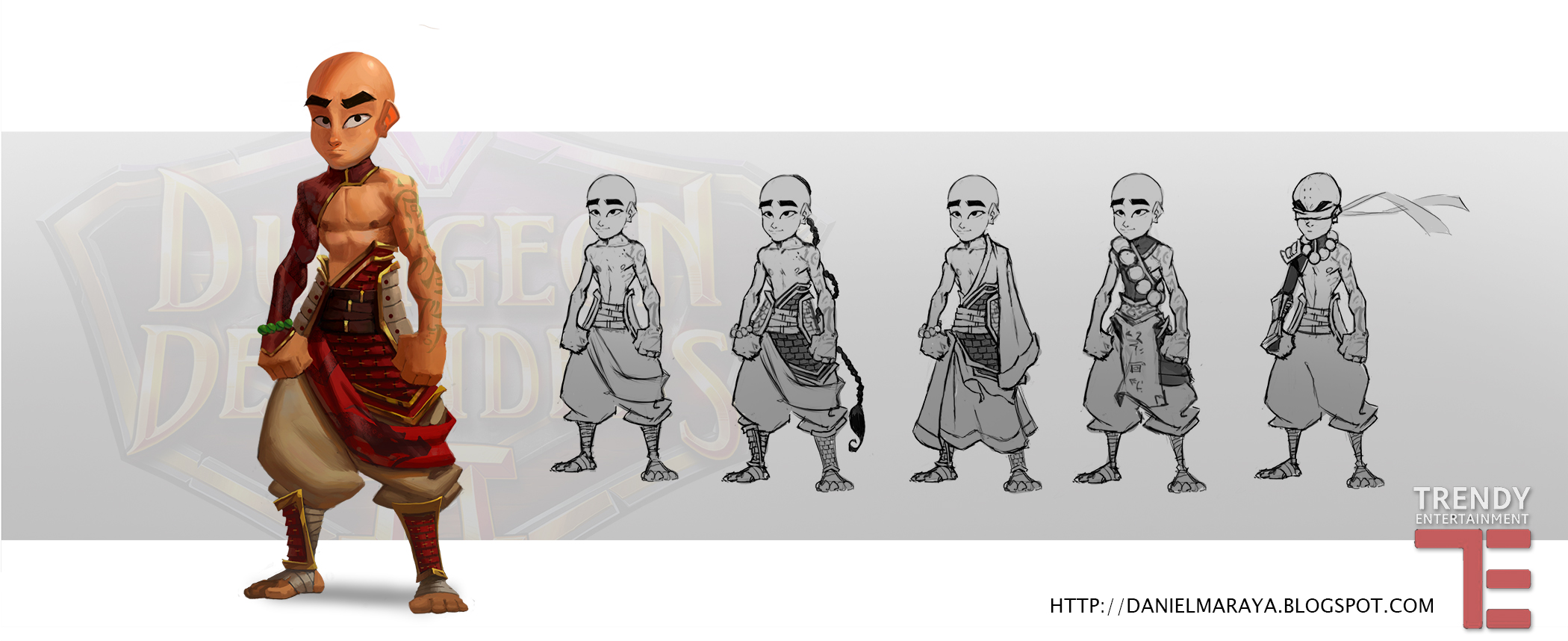 Dungeon Defenders Monk Concept Art