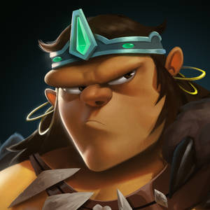 Dungeon Defenders Barbarian Portrait