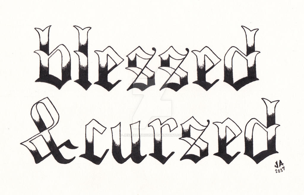 Blessed x Cursed Tattoo Design by JesseAllshouse on DeviantArt
