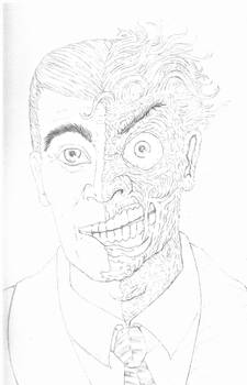 Two-Face Portrait Sketch 