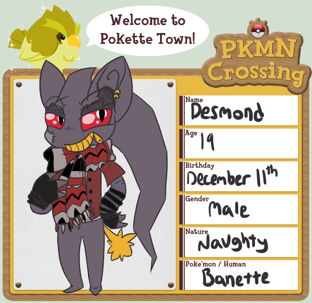 PKMN Crossing Desmond application