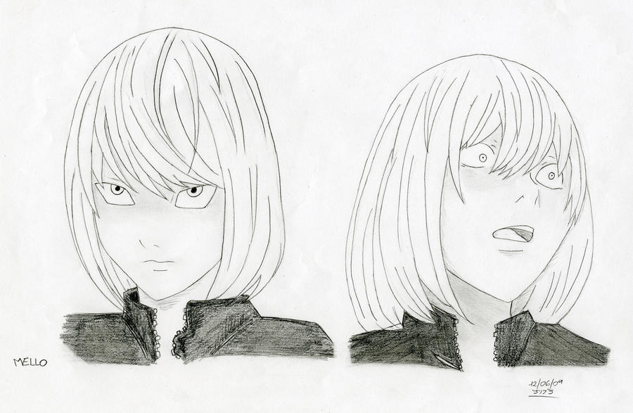Mello Drawing Death Note - Mello by LadyGrell93 on DeviantArt