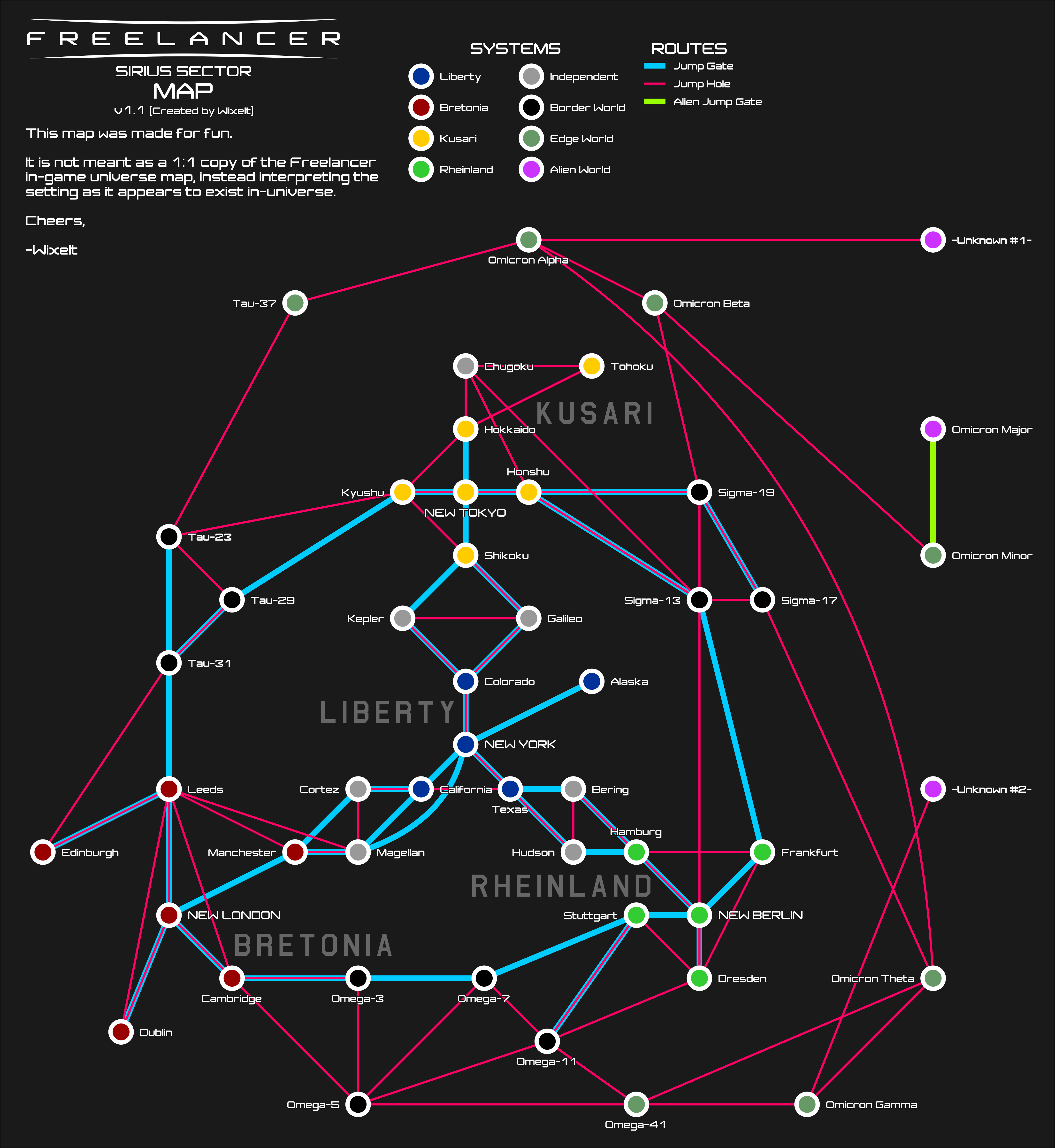 Freelancer 03 Sirius Sector Map V1 1 By Sunblaze32 On Deviantart