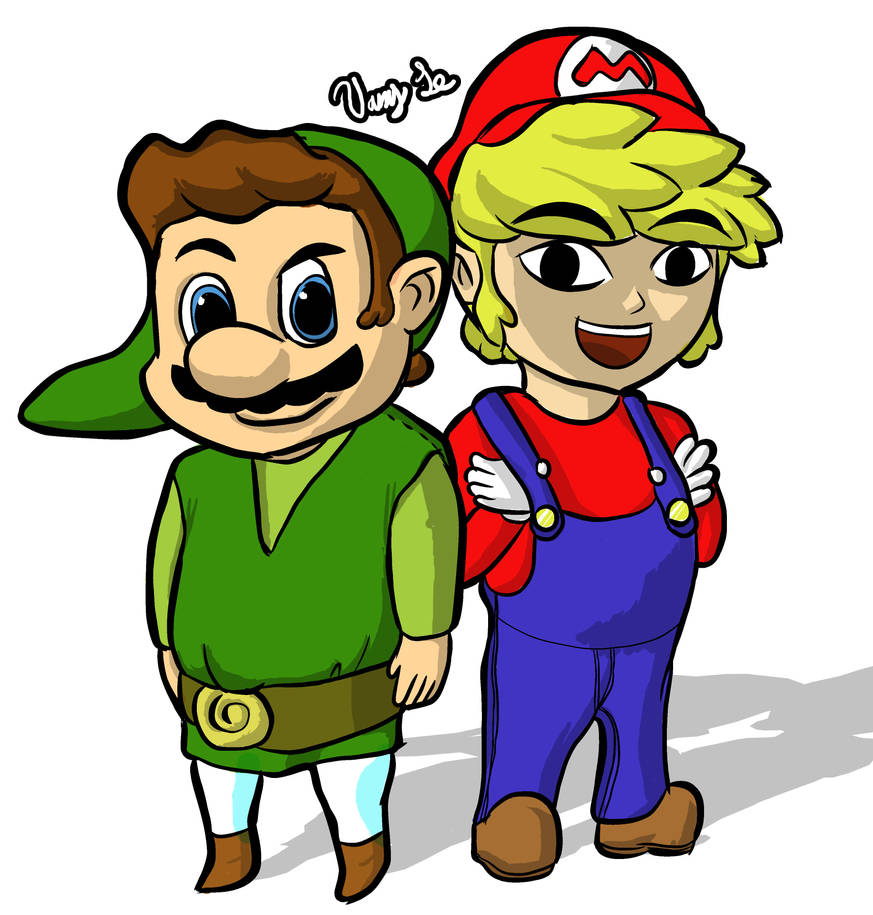 Link and Mario switch by AznChowder on DeviantArt