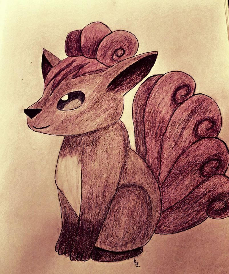 Pokemon - Vulpix Drawing by missbrony28 on DeviantArt