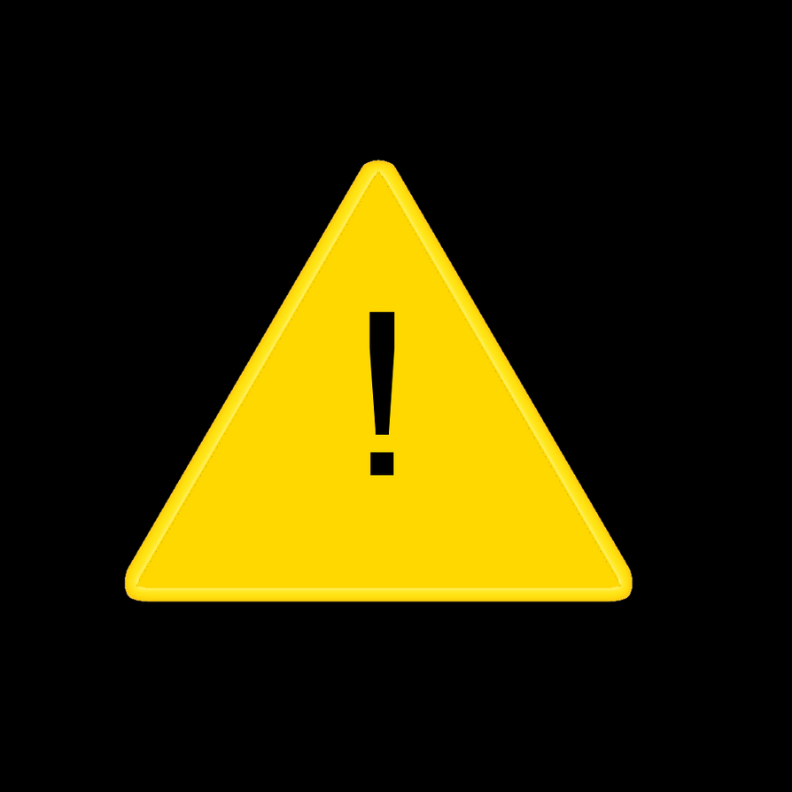 new pfp (Warning Symbol) by angelo-2023 on DeviantArt