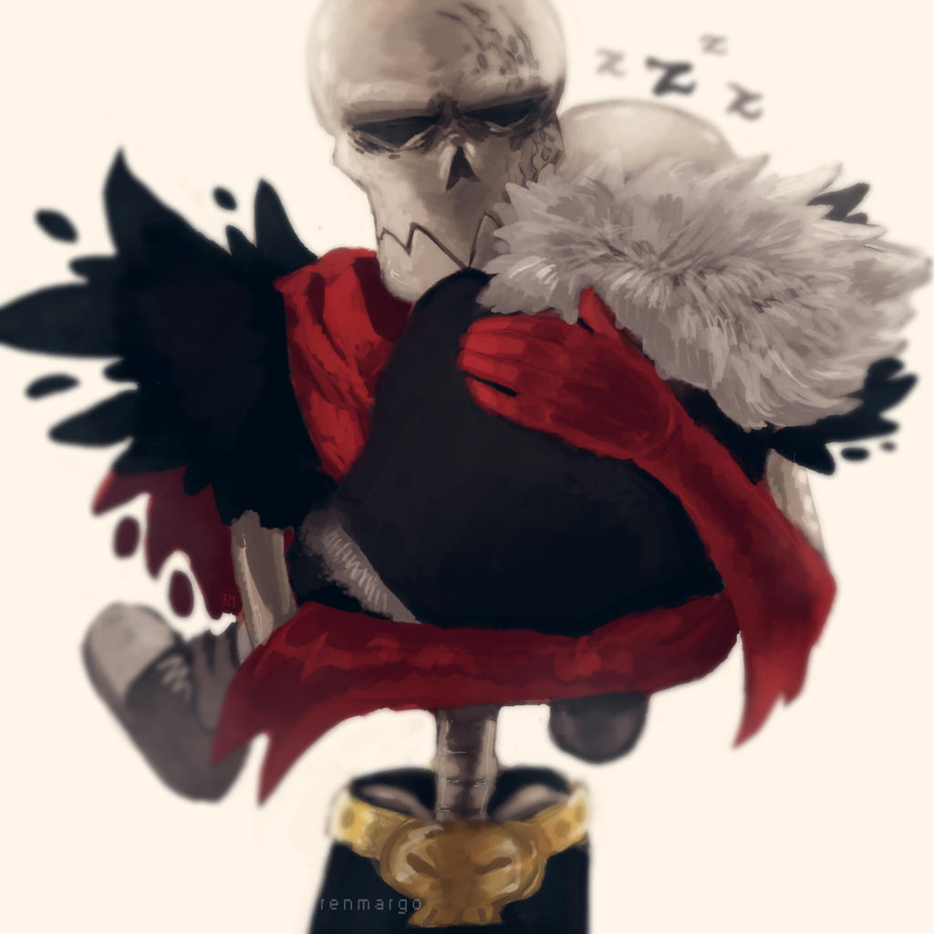 Underfell| Papyrus picked Sans up by renmargo on DeviantArt