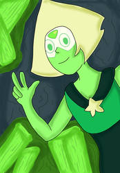 Peridot in Peridot mine