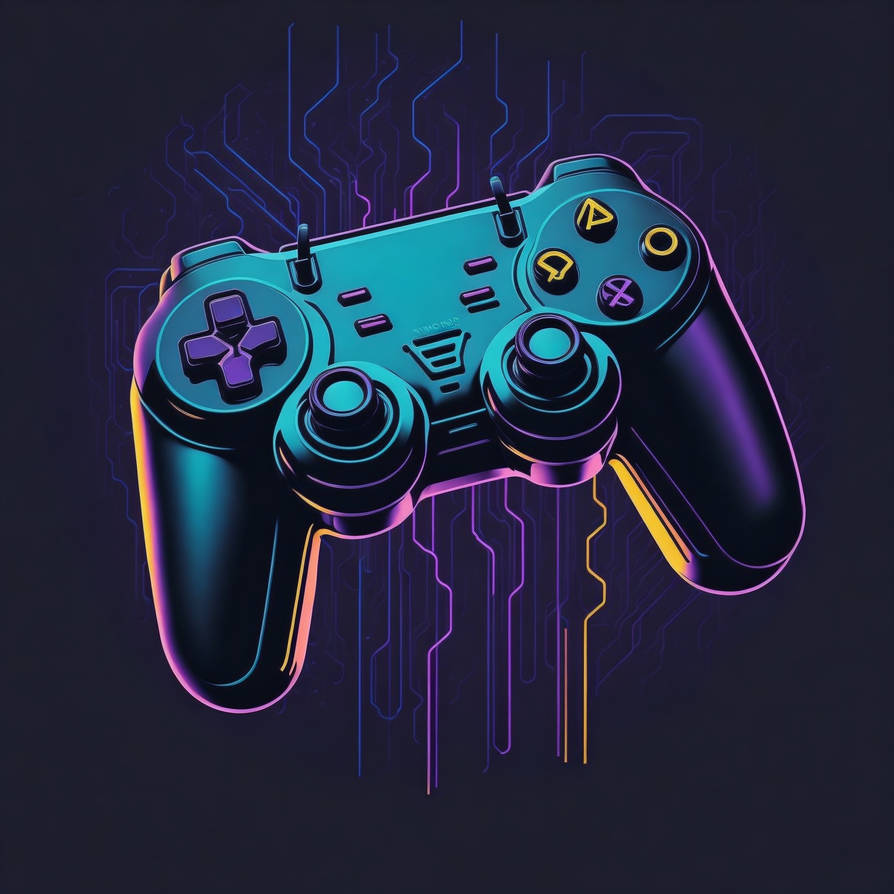 Controller95 Deviantart Neon Gmae Controller by KINGMAKER1234 on DeviantArt
